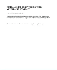 Digital Guide for Introductory Veterinary Anatomy