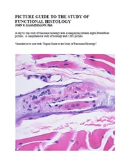 Picture Guide To The Study Of Functional Histology
